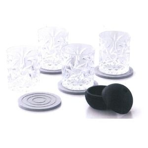 記念品 食器類 製氷ボール&ロックグラス4P